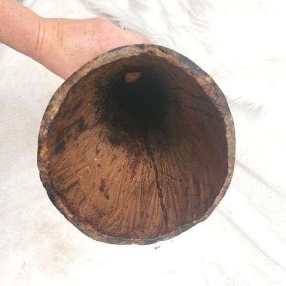 RARE Telefomin Kundu DRUM Papua New Guinea VTG TRIBAL Artifact 80s Decor Antique - Picture 4 of 7